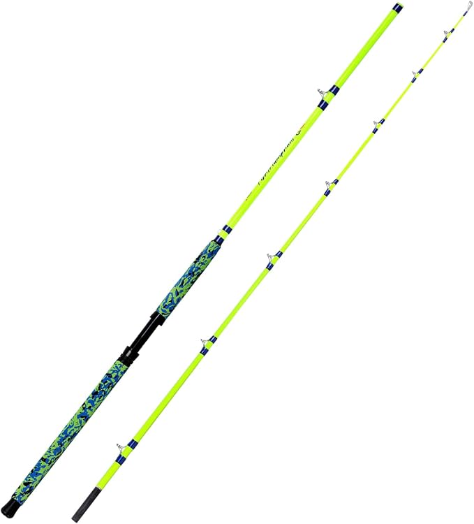Fiblink Catfish Fishing Rods, 1 Piece/2 Piece Catfishing Pole, Medium Heavy Catfish Cat Casting Rod (7'6"/8'6’/9'6”)