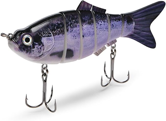 Large Multi Jointed Fishing Lures Bait,Big Giant Fishing Bass Lures,Crankbaits Swimbaits with Treble Hook