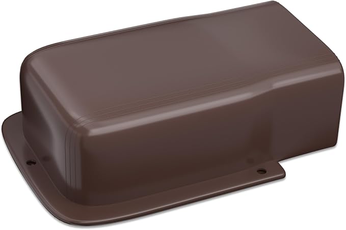 4" Entry Wall Cover Line Cover Set Parts PVC Accessory for Decorative for Ductless Mini Split, Central AC and Heat Pumps, Brown
