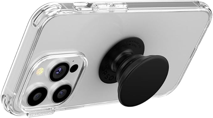 PopSockets Adhesive Phone Grip, Holder, Phone Stand, Black - Black