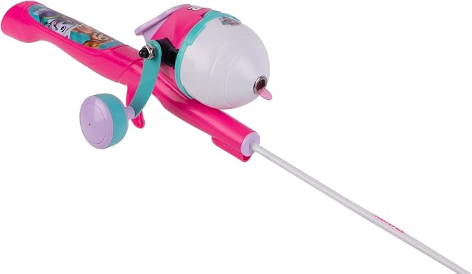 Kid Casters Licensed Youth Fishing Poles | Spincast Reel & Practice Casting Plug | Small & Easy to Use (Pre-spooled with a 6-Pound Fishing line), 29.5 Inches Long - Minecraft, Paw Patrol, TMNT