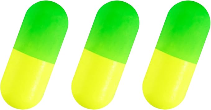 Alwonder 100-Pack Fishing Floats Bobbers Cylindrical Foam Pompano Snell Rig Floats Surf Ice Fly Fishing Trolling Fish Finder Bottom Rigs Float for Bass Trout Walleye Crappie Redfish Bluegill
