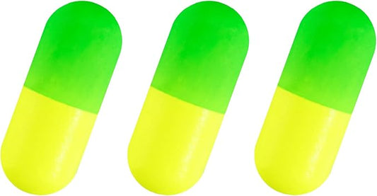 Alwonder 100-Pack Fishing Floats Bobbers Cylindrical Foam Pompano Snell Rig Floats Surf Ice Fly Fishing Trolling Fish Finder Bottom Rigs Float for Bass Trout Walleye Crappie Redfish Bluegill