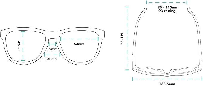 goodr Polarized Sunglasses, Medium Sized (OG), UV400 Protection, No Slip, No Bounce