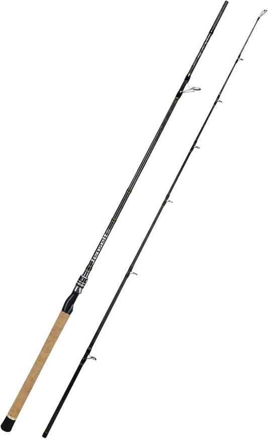 Jenseits Carbon Fiber Fishing Rod Series (6-12 Ft), Spinning & Casting Rods with Stainless Steel Ceramic Guides, Fast Action Fishing Pole for Bass, Trout, Walleye & Surf Fishing