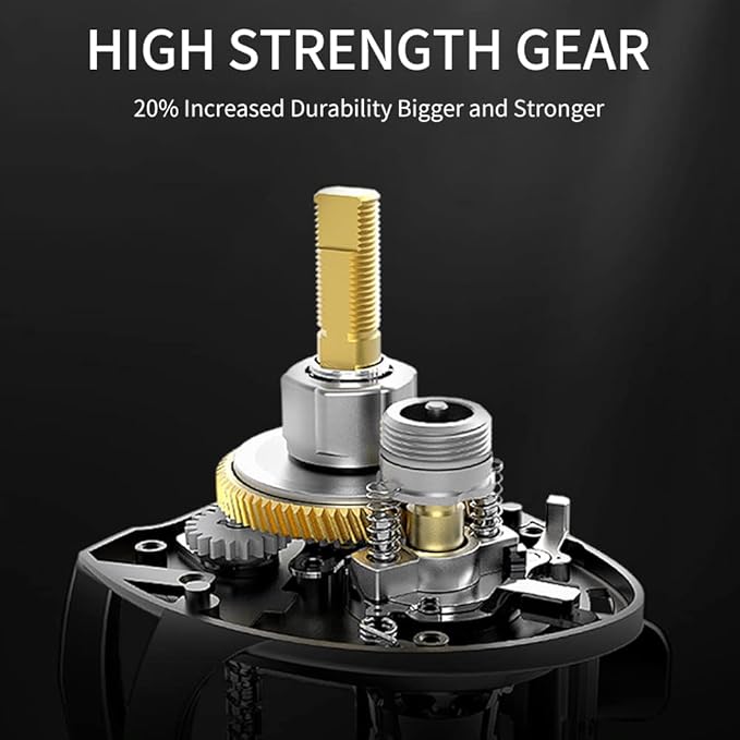 Fishing Baitcasting Reel, Baitcaster Fishing Reels with 18+1BB Stainless Steel Ball Bearings,Magnetic Braking System for Fishing Saltwater Freshwater, Available in 7.2:1