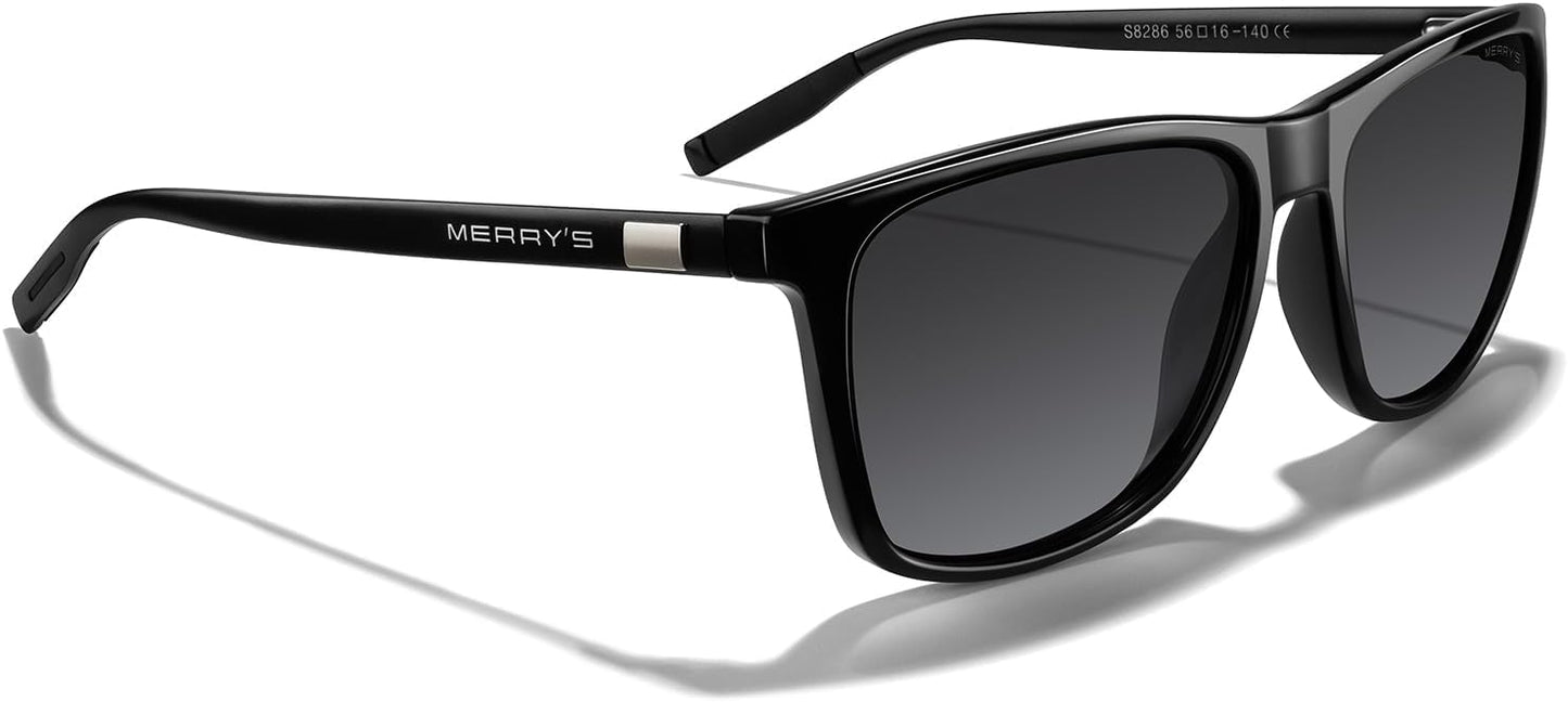 MERRY'S Unisex Polarized Aluminum Sunglasses Vintage Sun Glasses For Men/Women S8286
