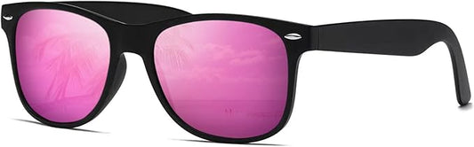 DEMIKOS Sunglasses Men Polarized Sunglasses for Mens Womens Retro Mirror Lens for Driving Fishing UV Protection
