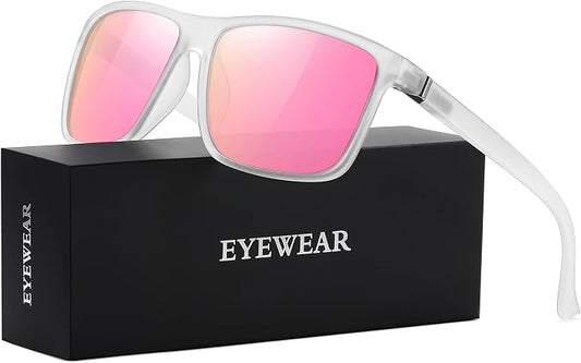 Sunglasses Men Polarized Sunglasses for Mens and Womens,Black Retro Sun Glasses Driving Fishing UV Protection