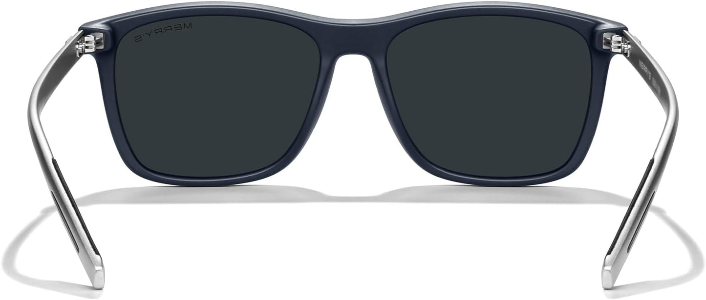 MERRY'S Unisex Polarized Aluminum Sunglasses Vintage Sun Glasses For Men/Women S8286