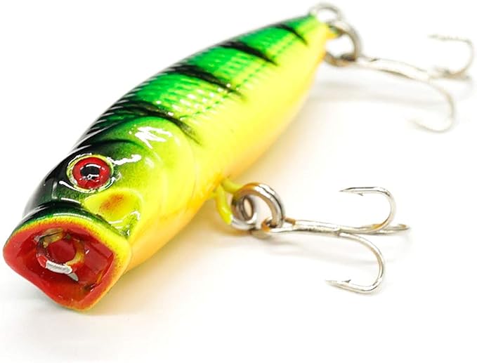 Seasky Fishing Plug Lures Micro Popper Topwater Trout Attack in Freshwater