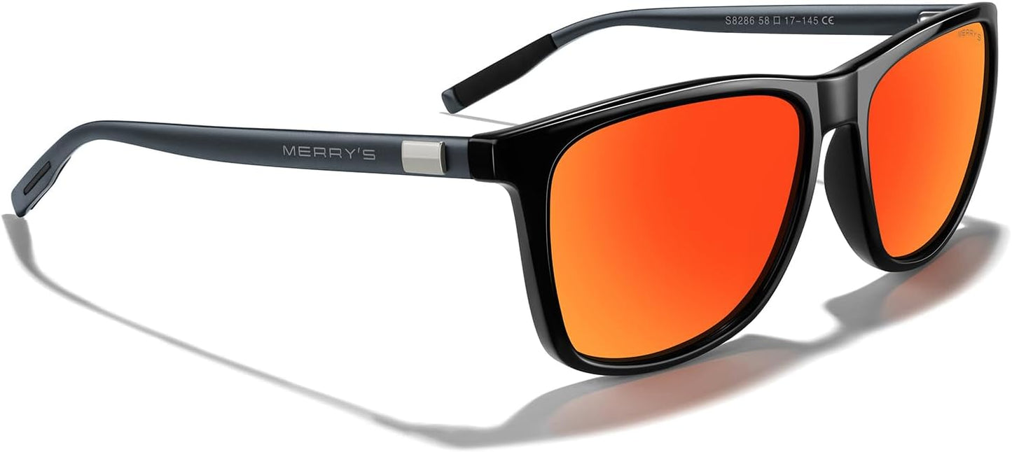 MERRY'S Unisex Polarized Aluminum Sunglasses Vintage Sun Glasses For Men/Women S8286