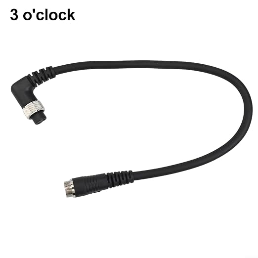 Electric Reel Fishing for Battery Power Cable Elbow 2-Hole Adapter Cord for DAIWA 45Cm PVC Copper Wire Fishing Reel Replacement Parts(3oclock)