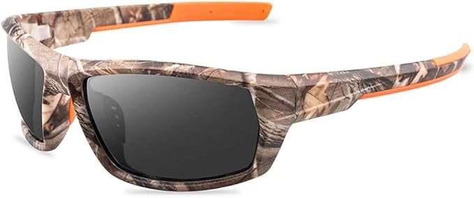 Polarized Camo Sunglasses for Men Women Fishing Sports Outdoor UV Protection Glasses