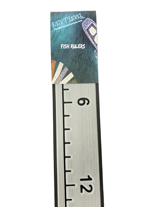 | Fish Ruler | SeaDek | 48 inch Fish Measurement Tool | Perfect for Boats and Kayaks | Storm Gray/Black