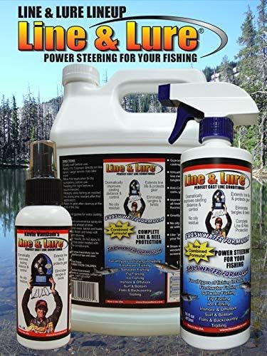 KVD Line and Lure Conditioner | Fishing Line Conditioner Spray for Your Freshwater or Saltwater Fishing Reel, Rod and Tackle Kit | Works on Braid, Monofilament and Fluorocarbon Fishing Line