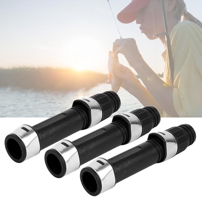3PCS Fishing Rod Reel Seat Set - Spinning & Casting Rod Building or Repair Accessory, Durable PVC Reel Seat Tackle for Freshwater & Saltwater Fishing