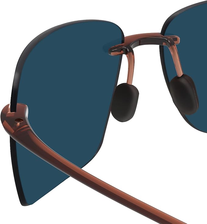 JULI Sports Sunglasses for Men Women Tr90 Rimless Frame for Running Fishing Golf Surf Driving MJ8009