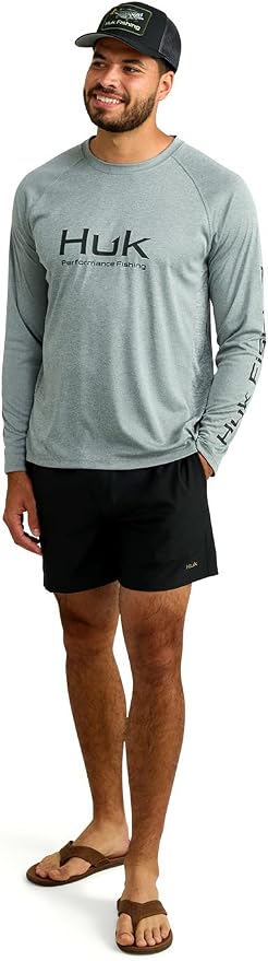 HUK Men's Pursuit Vented Long Sleeve Fishing Shirt (+30 UPF)