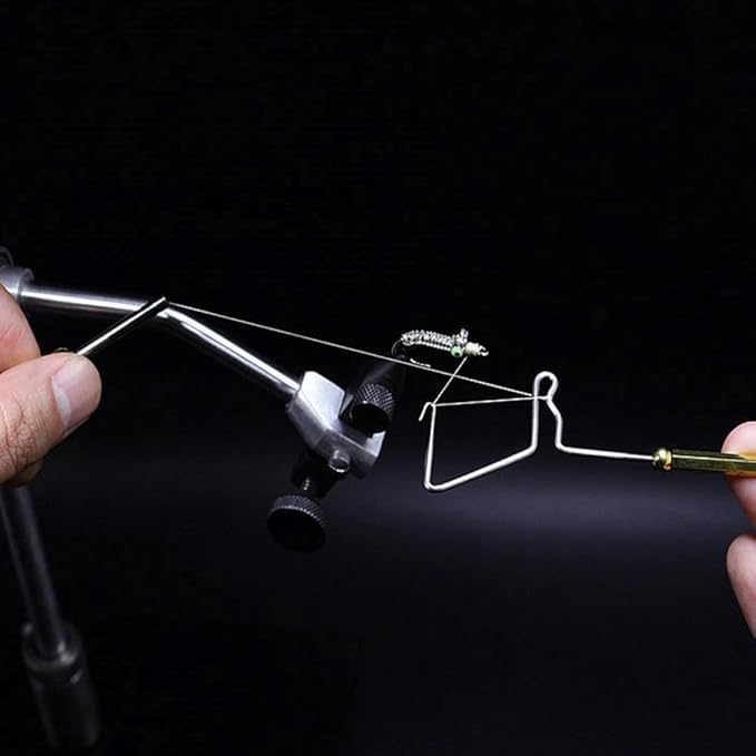 HERCULES Fly Tying Tools, Fly Tying Kit with Bobbin Thread Holder, Wire Threader, Knot Whip Finisher, Hackle Plier, Bodkin, Fly Fishing Lure Making Accessories