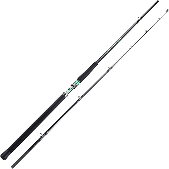 Sougayilang Travel Inshore & Surf Rod – Spinning & Casting Rods, 2-Piece Medium Heavy, High Density Graphite Blank, Zirconia Guides, Aluminum Reel Seat – Corrosion-Resistant for Catfish,Bass, Redfish