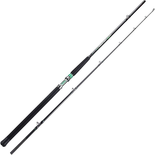 Sougayilang Travel Inshore & Surf Rod – Spinning & Casting Rods, 2-Piece Medium Heavy, High Density Graphite Blank, Zirconia Guides, Aluminum Reel Seat – Corrosion-Resistant for Catfish,Bass, Redfish