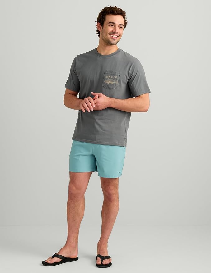 HUK Mens Performance Fishing Logo Tee, Short Sleeve T-Shirt for Men