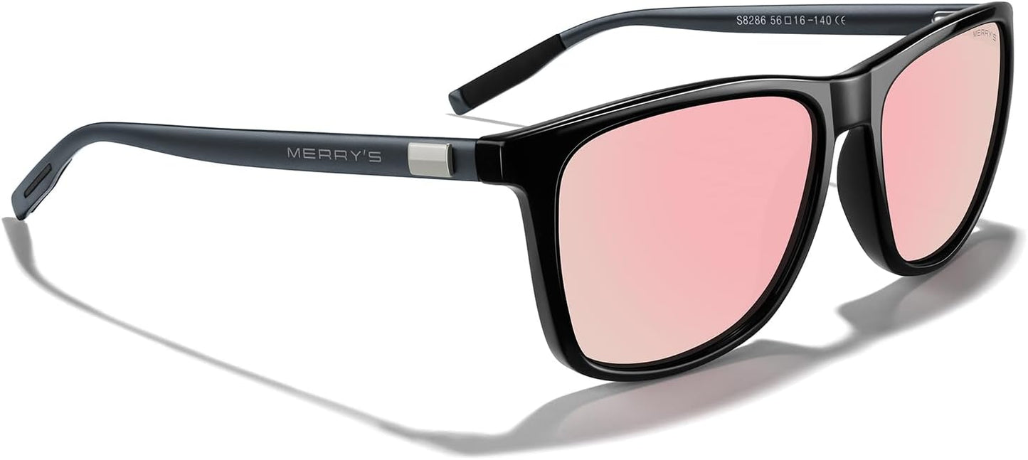 MERRY'S Unisex Polarized Aluminum Sunglasses Vintage Sun Glasses For Men/Women S8286