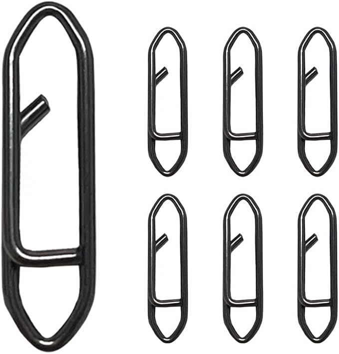 50 Pack Fishing Speed Clips, High Strength Stainless Steel Speed Clip, Fishing Stealth Power Speed Clips, Stainless Steel Quick Change Clip, Fishing Clips Quick Change