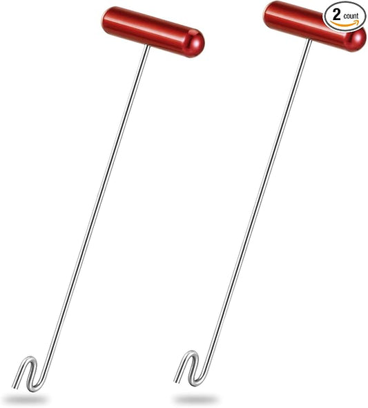 Sotiff 2 Pcs 12 in Stainless Steel Fish Hook Remover Tools Summer Fishing Hook Quick Removal Device Saltwater Dehooker Aluminum and Fish Dehooker for Fisherman