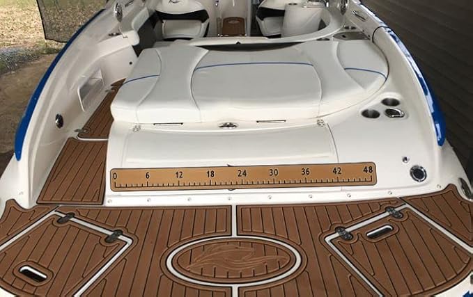 Fish Ruler for Boat 40"/48" with Backing Adhesive Fish Measuring Sticker Foam Fish Measuring Board for Fishing Boat, Cooler, Kayak, Yacht Fish Ruler Boat Accessories