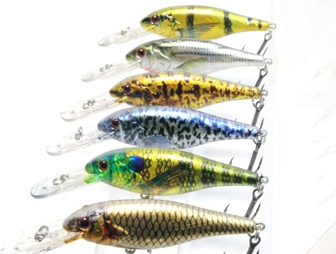 Minnow Crankbait for Bass Fishing Bass Lure Jerkbait Fishing Lures and Tackle Box