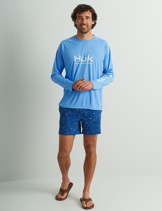 HUK Men's Pursuit Vented Long Sleeve Fishing Shirt (+30 UPF)
