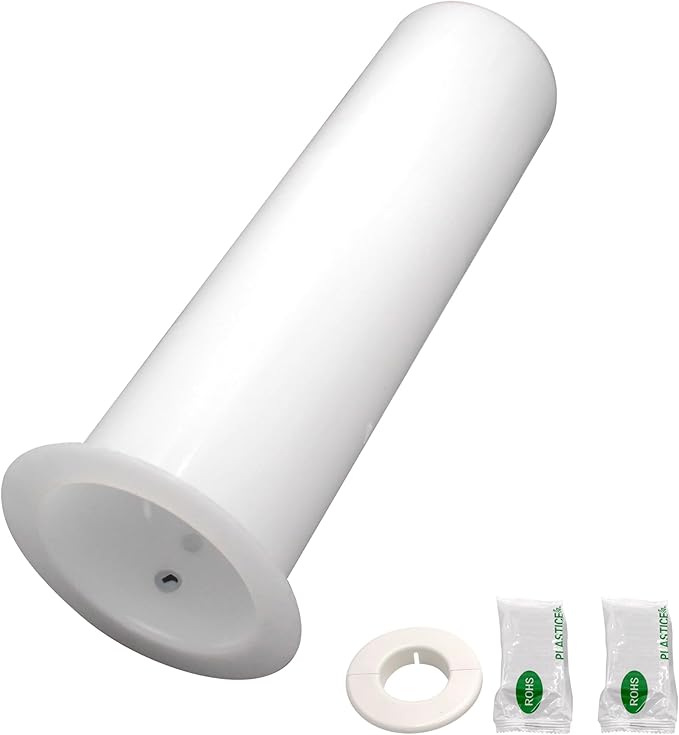TAUROX Mini Split Cover Wall Sleeve for Air Conditioning Line Set Covers for Outside Units AC Sleeve Through The Wall Pipe Accessories (8.66 inches Length)
