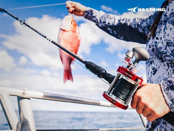 KastKing KONG Fishing Rod, Powerful, Lightweight S-Curve Graphite Rod Blanks, Nano Resin Technology, Stainless-Steel Double-Foot Guides w/Titanium Oxide Rings, Non-Slip Handles, Chartreuse Strike Tips