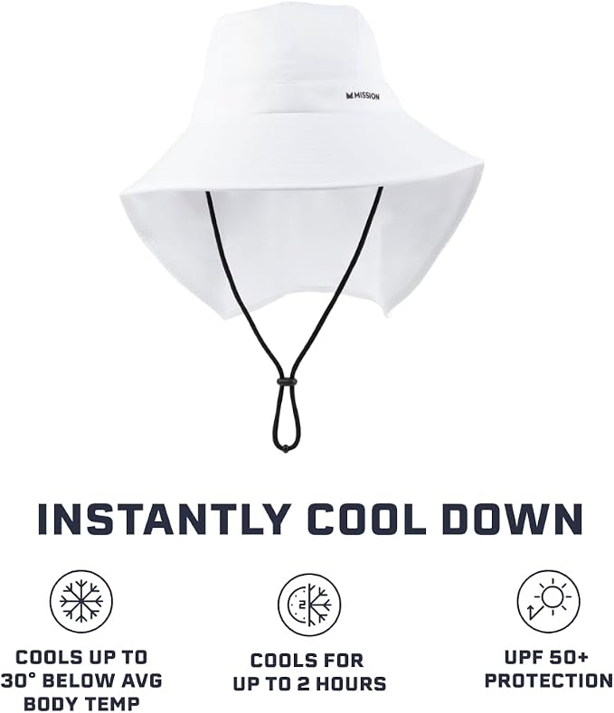 Cooling Sun Defender Sun Hat, UPF 50 UV Protection for Men Women, Wide Brim Outdoor Hat for Hiking, Fishing, Beach, Gardening