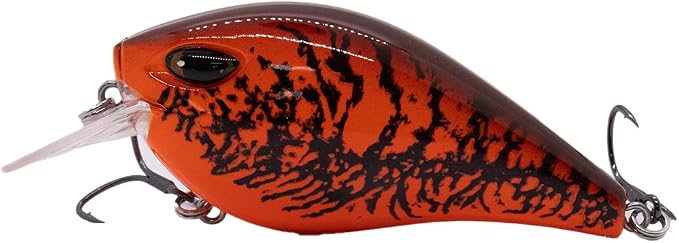 Duckett Fishing Squarebill Crankbait, Shallow Water Bass Lure with Aggressive Action and Deflections