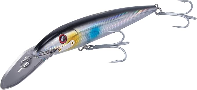 Dr.Fish Deep Diving Trolling Lures 13-20ft Saltwater Hard Fishing Lures 7.5" Deep Diving Jerkbait VMC Treble Hooks Pencil Twitch Bait Heavy Duty Offshore Plugs Striper Mackerel Tuna