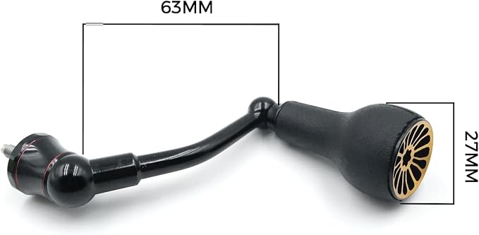 63mm Fishing Spinning Reel Handle Replacement for Shimano Stradic FL/FM Stella Vanford