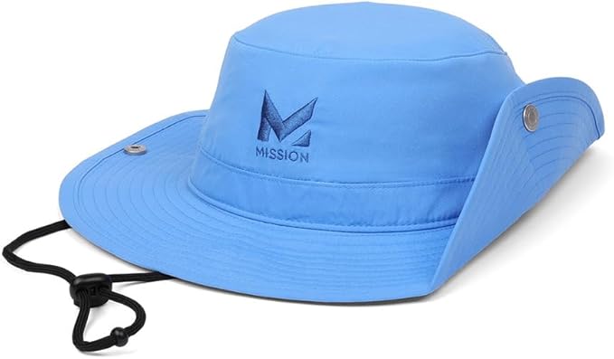 MISSION Cooling Bucket Hat - Unisex Wide-Brim Hat for Men & Women - Lightweight, Foldable & Durable - Cools Up to 2 Hours