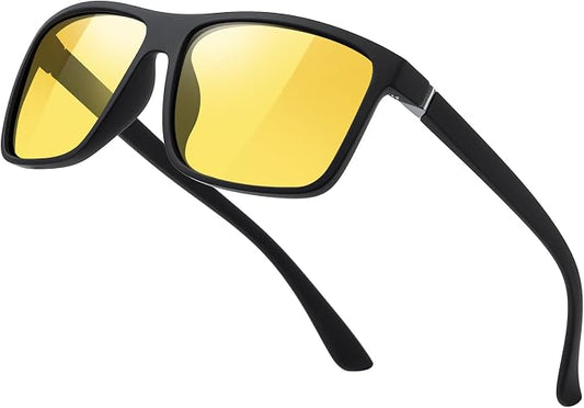Sunglasses Men Polarized Sunglasses for Mens and Womens,Black Retro Sun Glasses Driving Fishing UV Protection