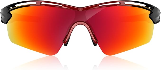 Rosemal Sports Sunglasses Polarized Cycling Sunglasses Running Driving Fishing Hiking for Men Women UV400 TAC TR90