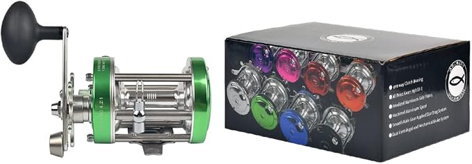 ANCIENT MARINER 6000 Round Baitcasting Fishing Reels, More Powerful Ancient Mariner Reels 6000 Catfish Striper, Right/Left Hand