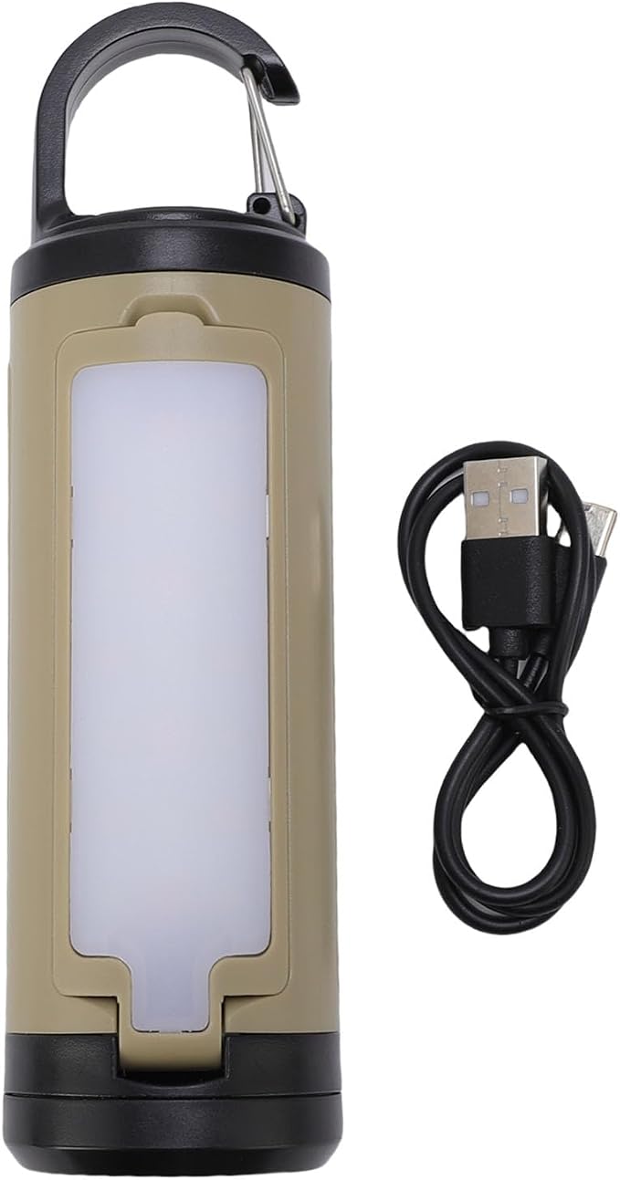 Fafeicy LED Camping Lantern, Rechargeable Foldable Light with 2000mAh Battery, 6 Modes for Outdoor Hiking and Fishing