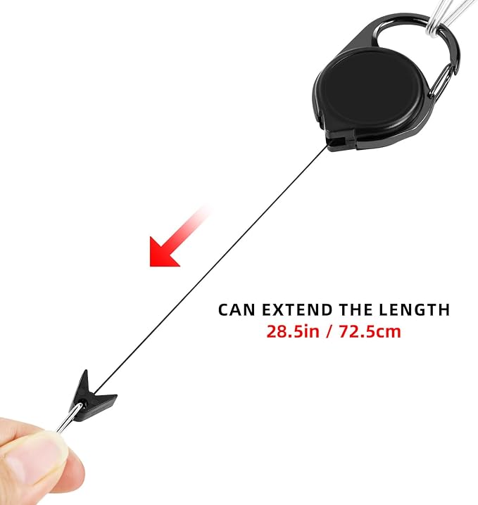 Fishing Fly Fishing Zinger Retractor, Fishing Knot Tool,Line Clipper Retractor for Fly Fishing, Freshwater Saltwater Angler Accessories Lightweight Durable Design