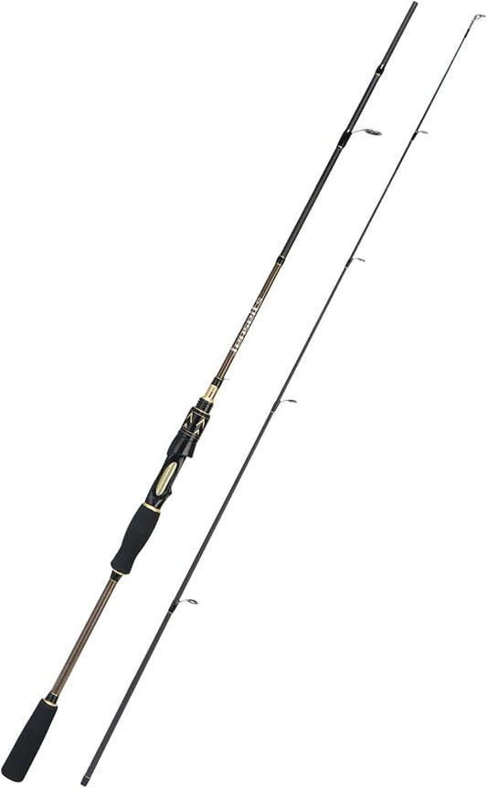 Jenseits Carbon Fiber Fishing Rod Series (6-12 Ft), Spinning & Casting Rods with Stainless Steel Ceramic Guides, Fast Action Fishing Pole for Bass, Trout, Walleye & Surf Fishing