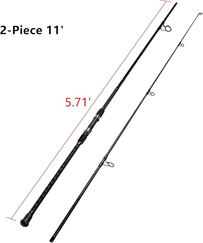 Fiblink Surf Spinning Fishing Rod 2-Piece/4-Piece Graphite Travel Fishing Rod