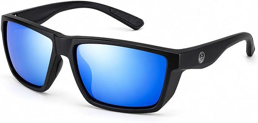 Polarized Fishing Sunglasses for Men - UV400 Protection - Lake, River, Ocean - Lightweight TR90 Frame