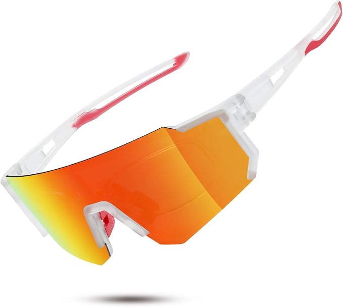 Polarized Sports Sunglasses for Men and Women,Fishing Cycling Mountain Bike Baseball Sunglasses with UV Protection