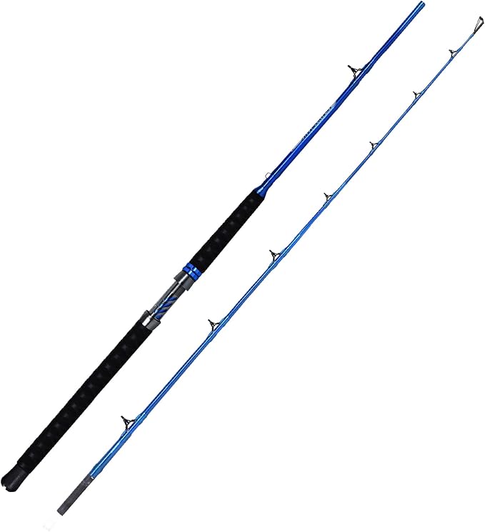 Fiblink Catfish Fishing Rod 1 Piece/2 Piece Catfishing Fishing Pole Portable Travel Heavy Cat Catfish Casting Rod (6'/6'6"/7'/8'/9')